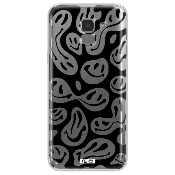 Smiley Faces Samsung J6 Clear TPU Case