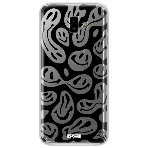 Smiley Faces Samsung J6 Plus Clear TPU Case
