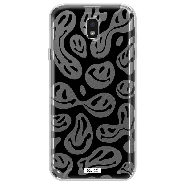Smiley Faces Samsung J7 Pro Clear TPU Case