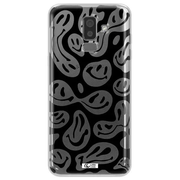 Smiley Faces Samsung J8 Clear TPU Case