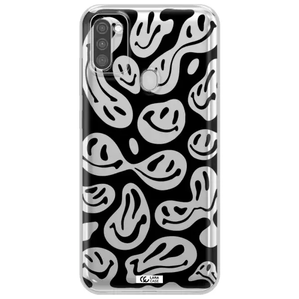 Smiley Faces Samsung M11 Clear TPU Case