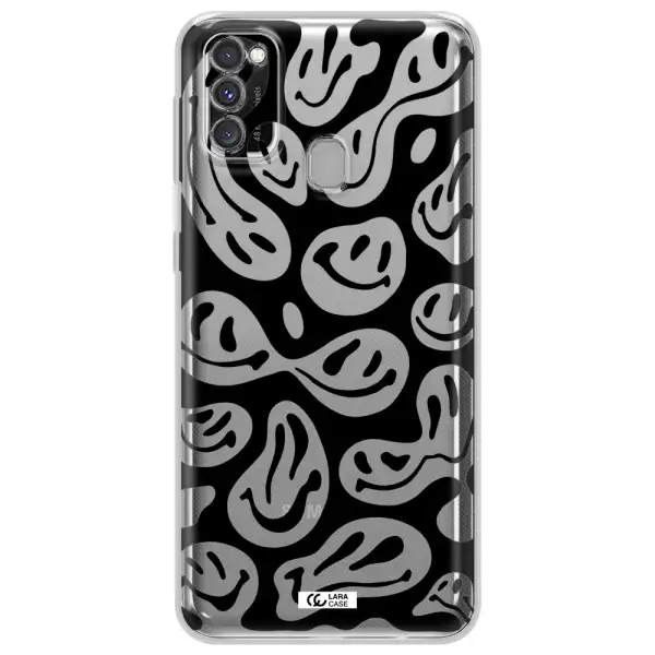 Smiley Faces Samsung M30S Clear TPU Case