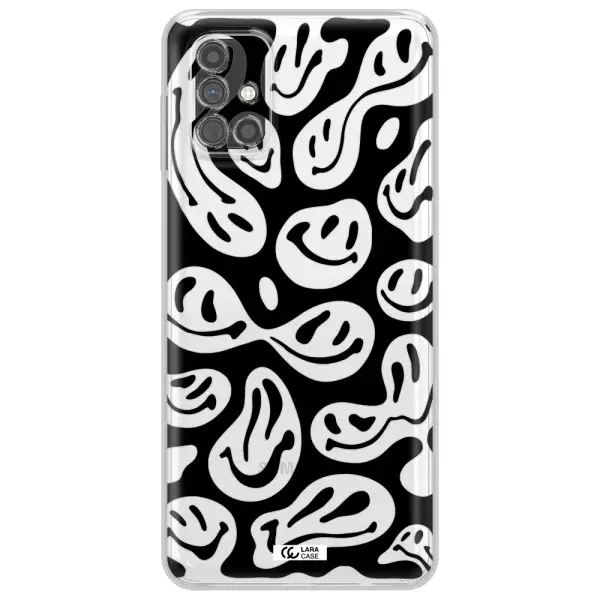Smiley Faces Samsung M51 Clear TPU Case