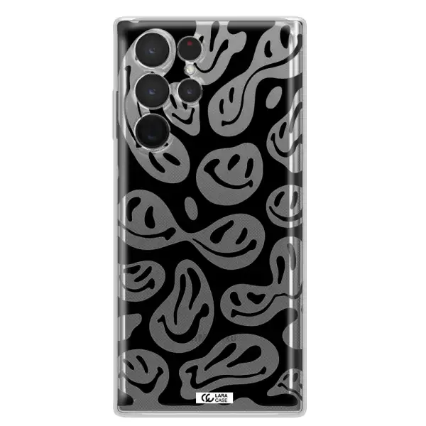 Smiley Faces Samsung S 22 Ultra Clear TPU Case