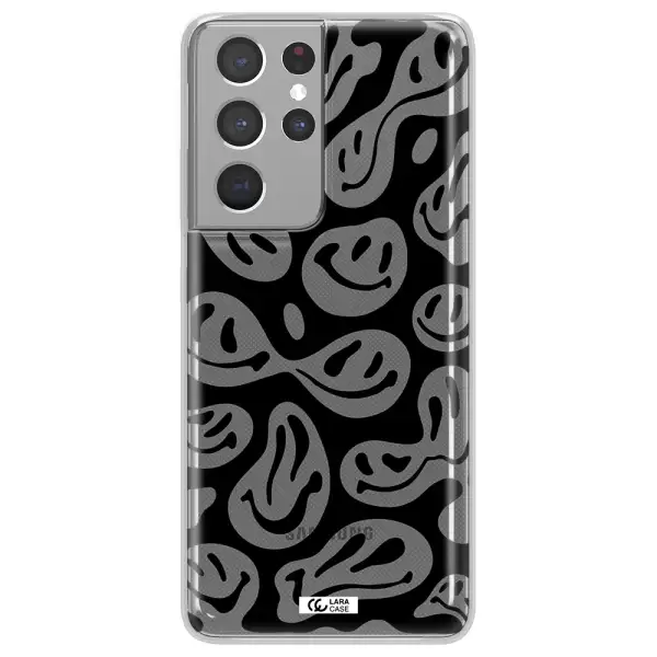 Smiley Faces Samsung S21 Ultra Clear TPU Case