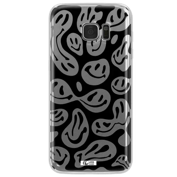 Smiley Faces Samsung S7 Edge Clear TPU Case