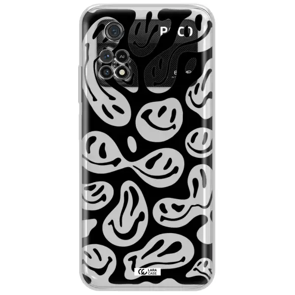 Smiley Faces Xiaomi Poco M4 Pro 4G Clear Tpu Case
