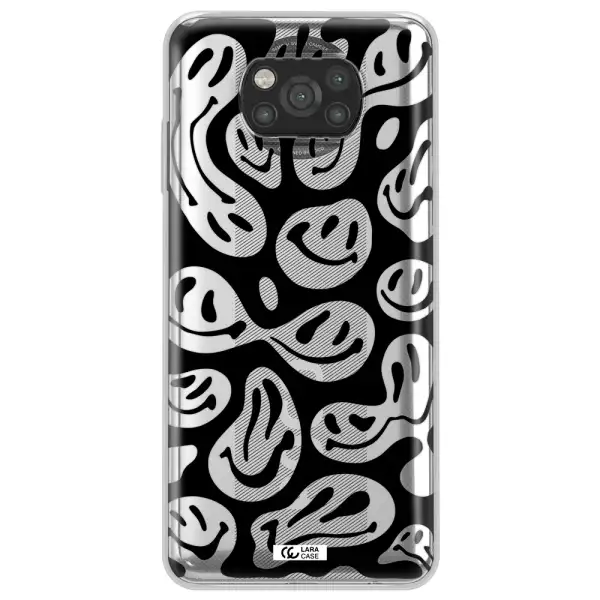 Smiley Faces Xiaomi Poco X3 Clear TPU Case