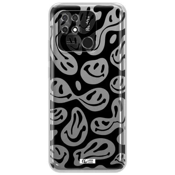 Smiley Faces Xiaomi Redmi 10C Clear TPU Case