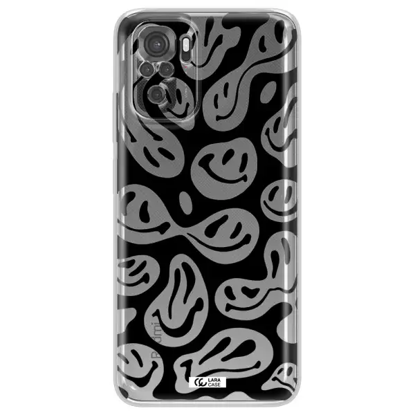 Smiley Faces Xiaomi Redmi Note 10S Clear Tpu Case