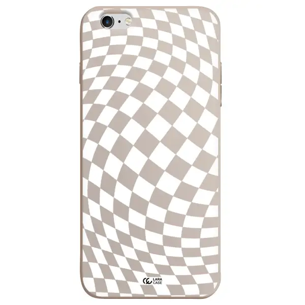 Wavy Checkered Apple iPhone 6 s plus Silicone Stone Case