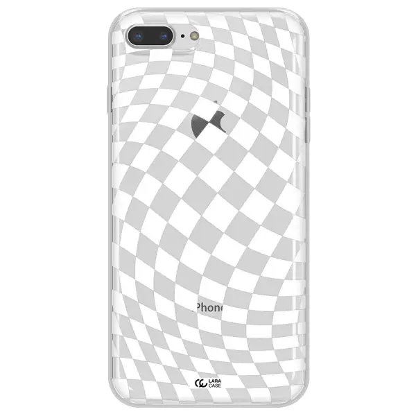 Wavy Checkered Apple iPhone 7 plus Clear TPU Case