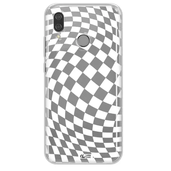 Wavy Checkered Huawei P20 Lite Clear TPU Case