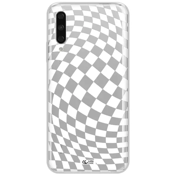Wavy Checkered Huawei Y9S Clear Tpu Case