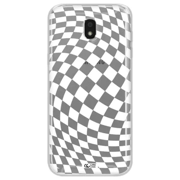 Wavy Checkered Samsung J5 2017 Clear TPU Case
