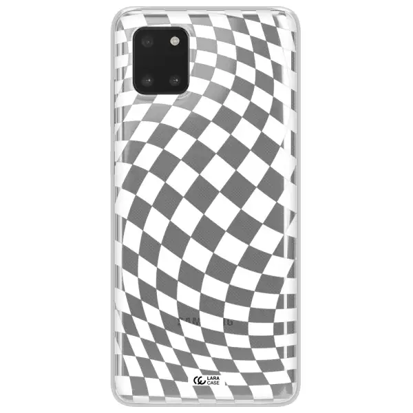 Wavy Checkered Samsung Note 10 Lite Clear TPU Case