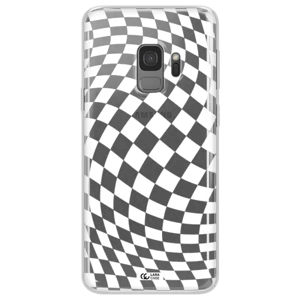 Wavy Checkered Samsung S9 Clear TPU Case