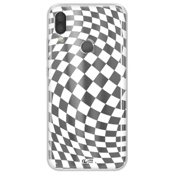 Wavy Checkered Xiaomi Redmi Note 7 Clear TPU Case