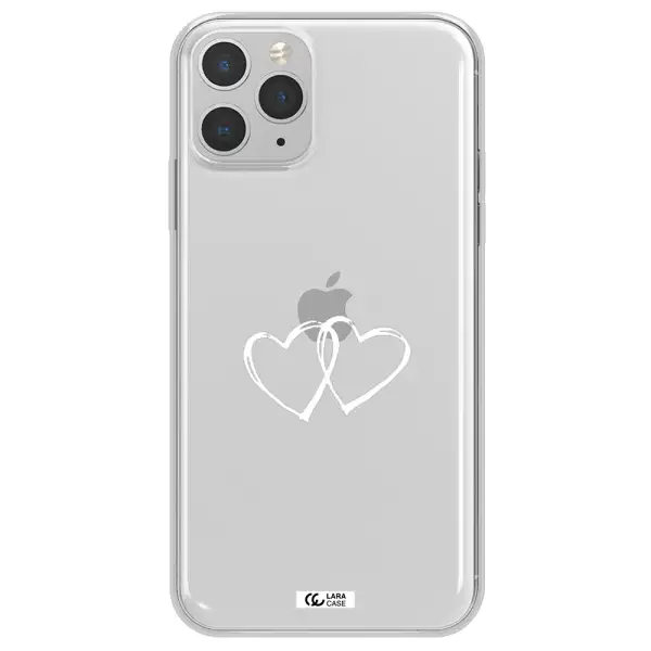 Heart Couple Apple iPhone 11 pro max Clear TPU Case