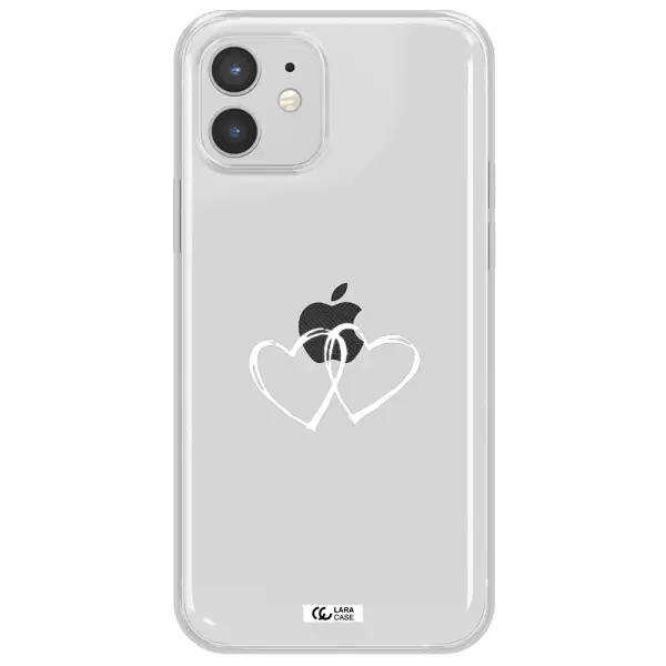 Heart Couple Apple iPhone 12 Clear TPU Case