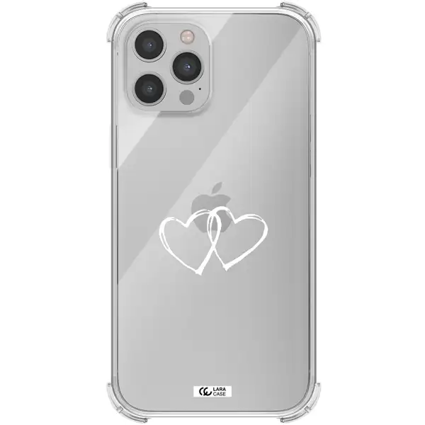 Heart Couple Apple iPhone 12 pro max Clear PC Case