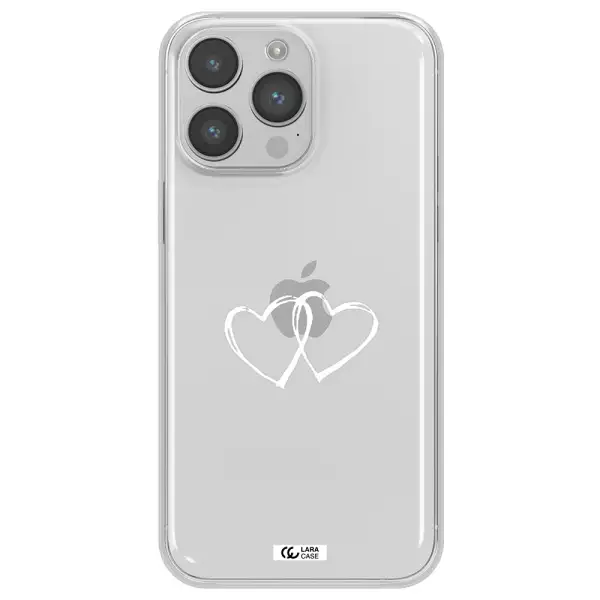 Heart Couple Apple iPhone 14 pro Clear TPU Case