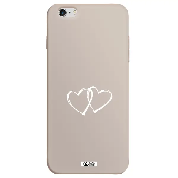 Heart Couple Apple iPhone 6 plus Silicone Stone Case