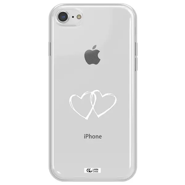 Heart Couple Apple iPhone 8 Clear TPU Case