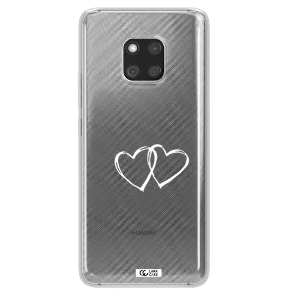 Heart Couple Huawei Mate 20 Pro Clear TPU Case