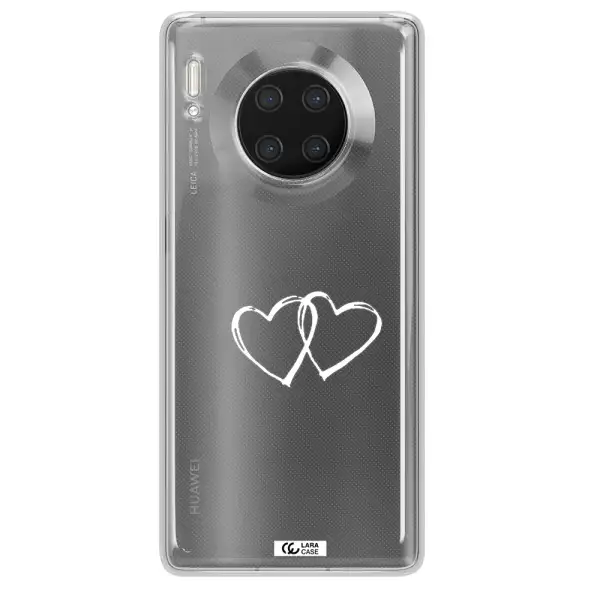 Heart Couple Huawei Mate 30 Pro Clear TPU Case