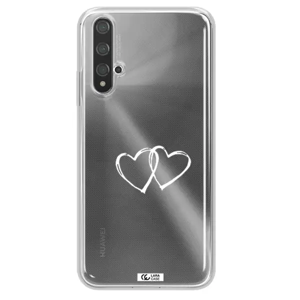 Heart Couple Huawei Nova 5t Clear TPU Case