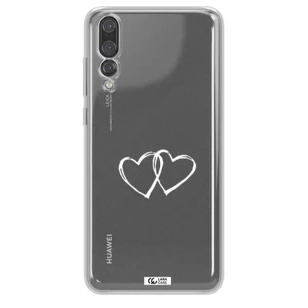Heart Couple Huawei P20 Pro Clear TPU Case