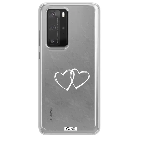 Heart Couple Huawei P40 Pro Clear TPU Case