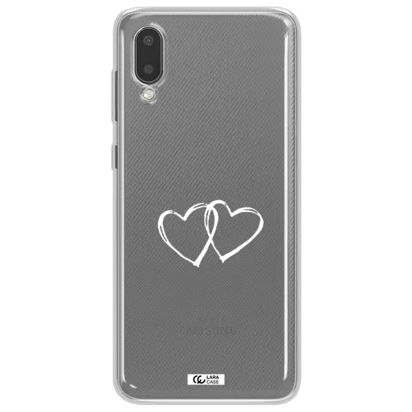 Heart Couple Samsung A02 Clear TPU Case