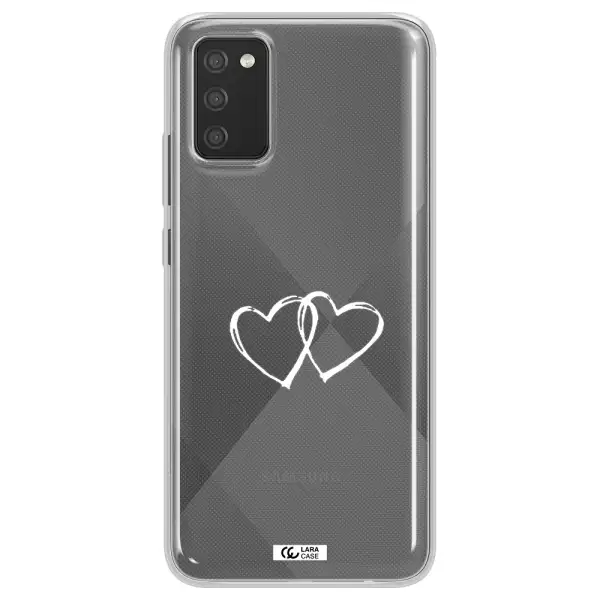 Heart Couple Samsung A02S Clear TPU Case