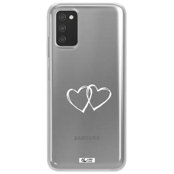 Heart Couple Samsung A03S Clear TPU Case