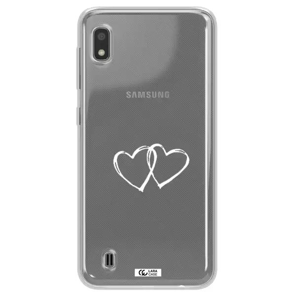 Heart Couple Samsung A10 Clear TPU Case