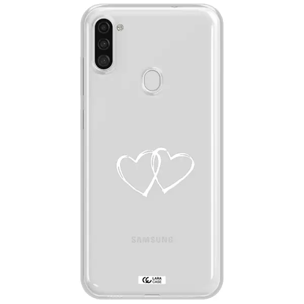 Heart Couple Samsung A11 Clear TPU Case