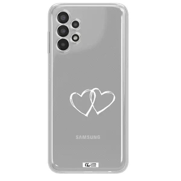Heart Couple Samsung A13 Clear TPU Case