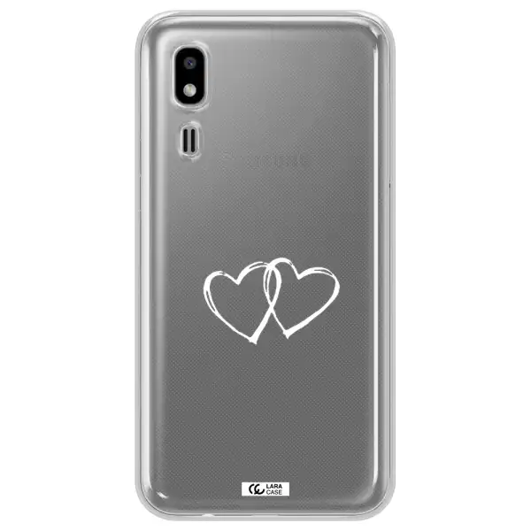 Heart Couple Samsung A2 Core Clear TPU Case