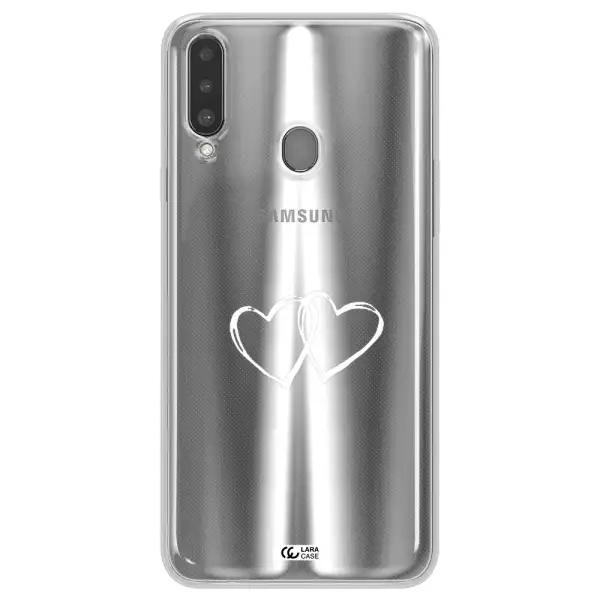 Heart Couple Samsung A20S Clear TPU Case