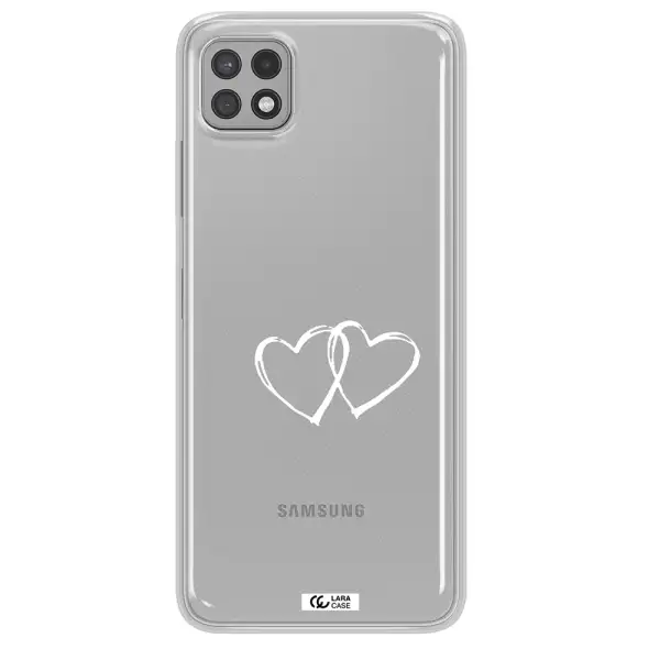 Heart Couple Samsung A22 5g Clear TPU Case