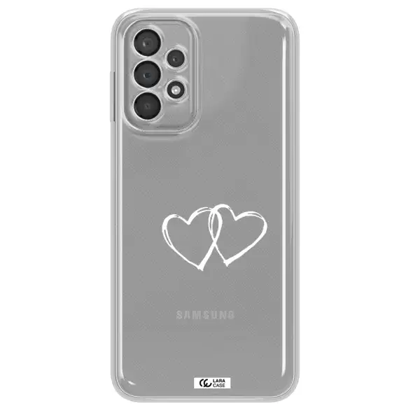 Heart Couple Samsung A23 5G Clear Tpu Case
