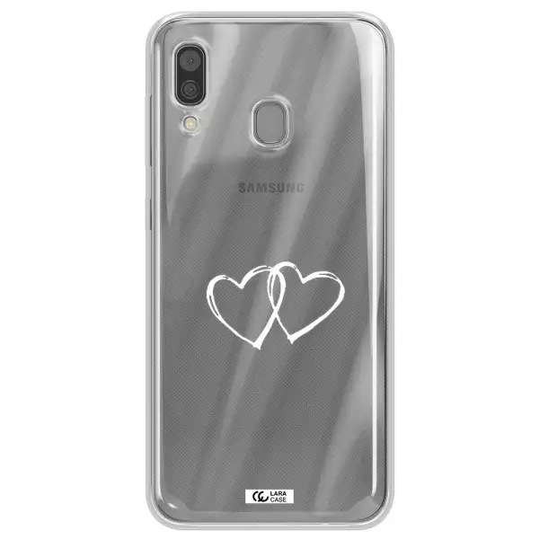 Heart Couple Samsung A30 Clear TPU Case