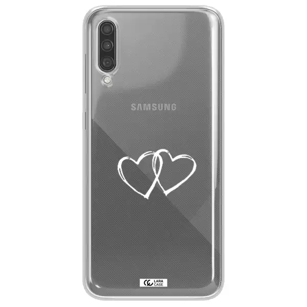 Heart Couple Samsung A30S Clear TPU Case