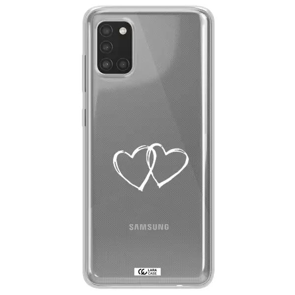 Heart Couple Samsung A31 Clear TPU Case