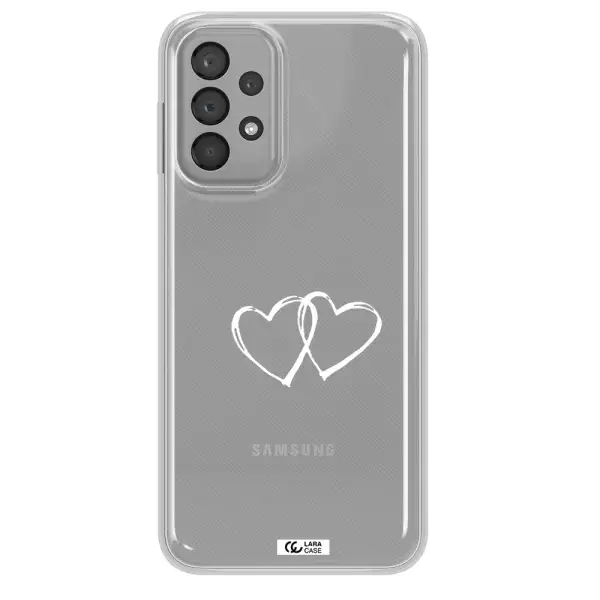 Heart Couple Samsung A33 Clear TPU Case