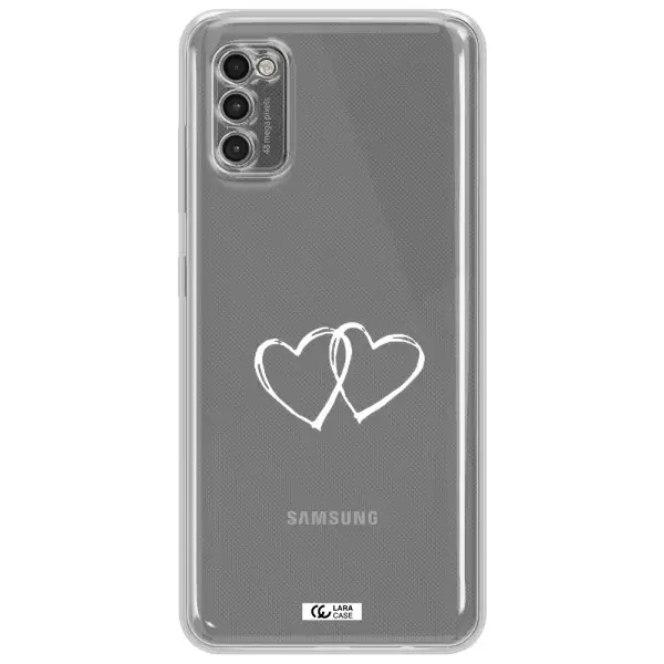 Heart Couple Samsung A41 Clear Tpu Case
