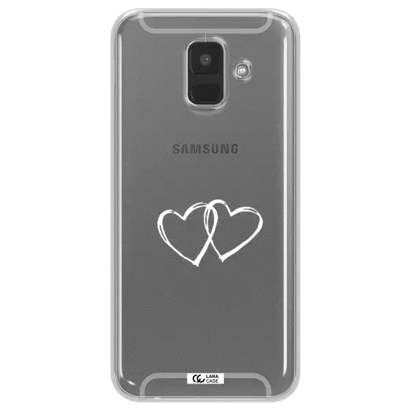 Heart Couple Samsung A6 Clear TPU Case