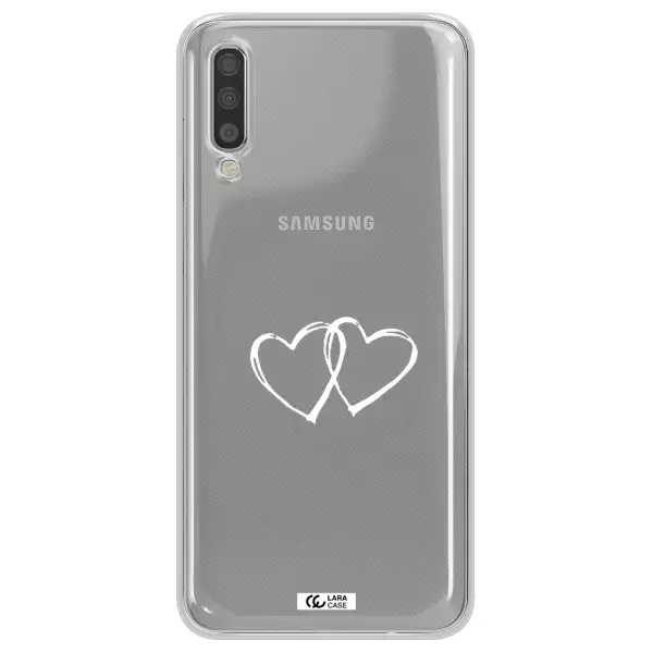 Heart Couple Samsung A70 Clear TPU Case